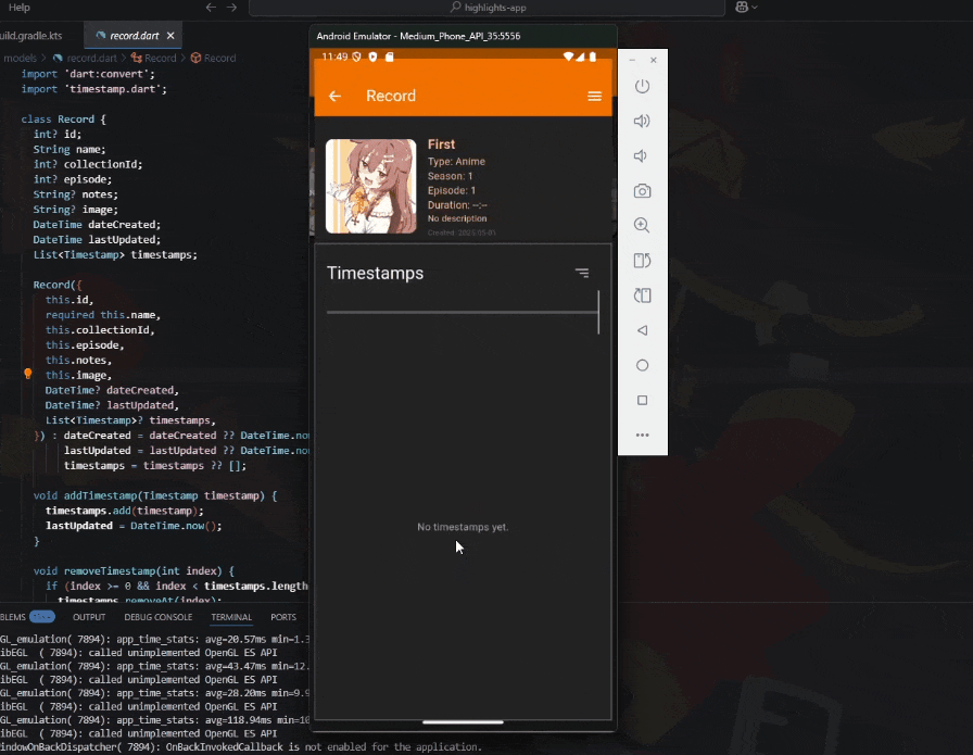 Highlights App preview