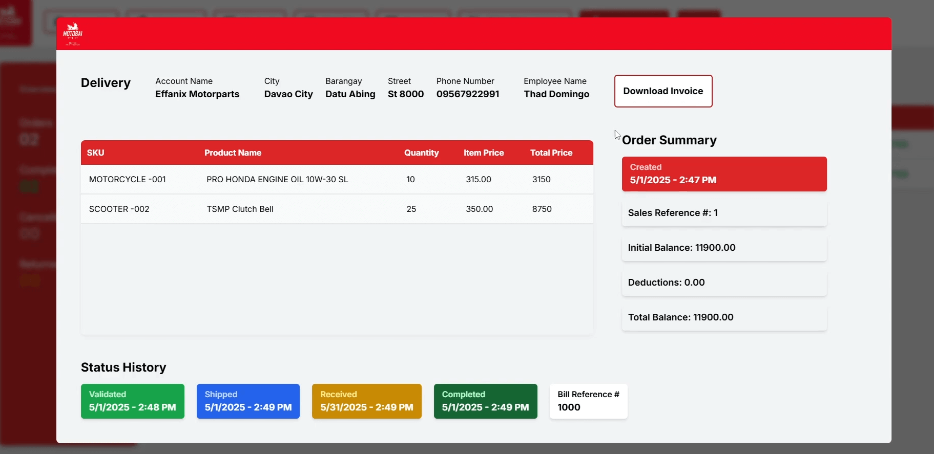 Motobai Inventory and Sales Management System image 4